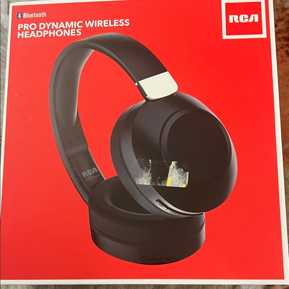 RCA Pro Dynamic Bluetooth Over-Ear Headphones - Black
